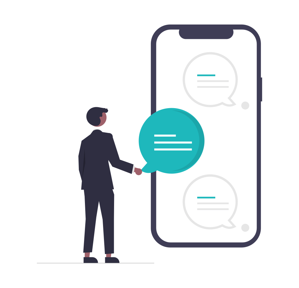 undraw_Online_messaging_re_qft3 SMS tjeneste